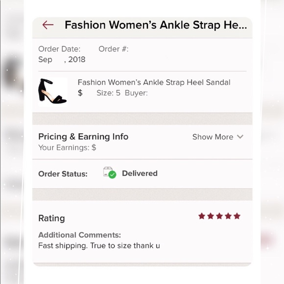 Fashion Women’s Ankle Strap Heel Sandal - Black - Picture 4 of 4